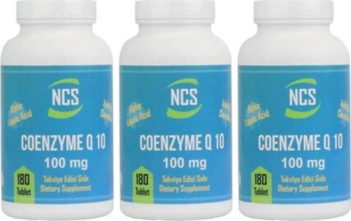Coenzyme Q-10 100 Mg 180 Tablet X 3 Adet