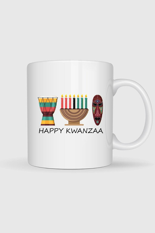 Happy Kwanzaa Tasarımlı Kupa Bardak