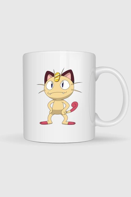  Meowth Baskılı Kupa Bardak