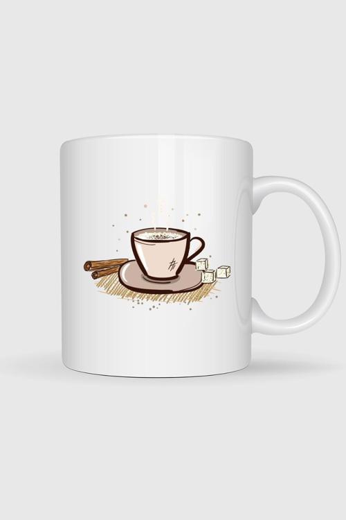  Cappuccino Kahve Latte Espresso Çay Tasarımlı Kupa Bardak