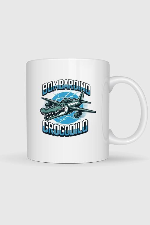  Bombardino Crocodilo Baskılı Kupa Bardak