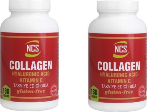 Kolajen 1000 Mg Hyaluronic Acid Vitamin C 180 Tablet X 2 Kutu 360 Tablet
