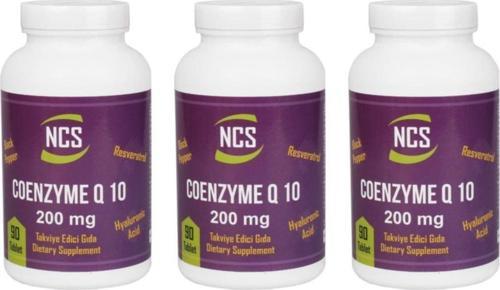 Coenzyme Q10 200 Mg 3 Kutu 270 Tablet Resveratrol