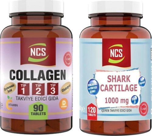 Kollajen Tip 1-2-3 90 Tablet & Shark Cartilage 120 Tablet