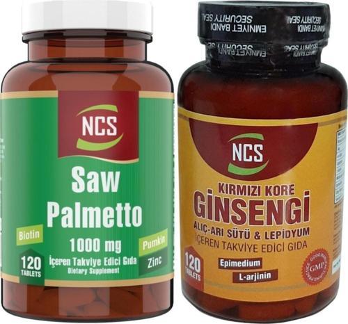 Saw Palmetto 120 Tablet Kırmızı Kore Ginseng 120 Tablet