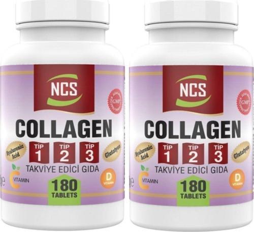 Kollajen Tip 1-2-3 Hyaluronic Acid 180 Tablet 2 Kutu