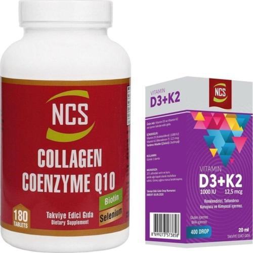 Selenium Çinko Kollajen 180 Tablet & Vitamin D3 K2 Damla
