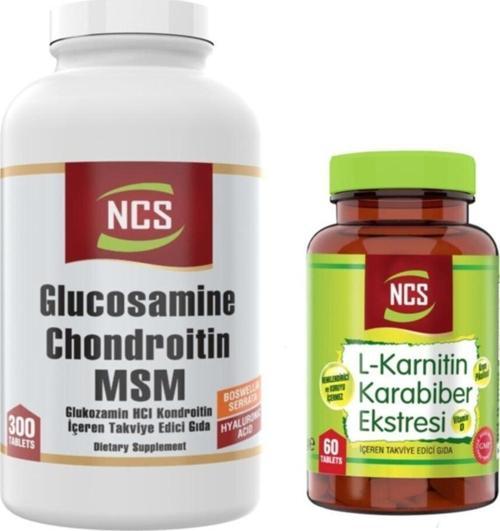 L Carnitine Karnitin 60 Tablet+Glucosamine Chondroitin Msm 300 Tablet