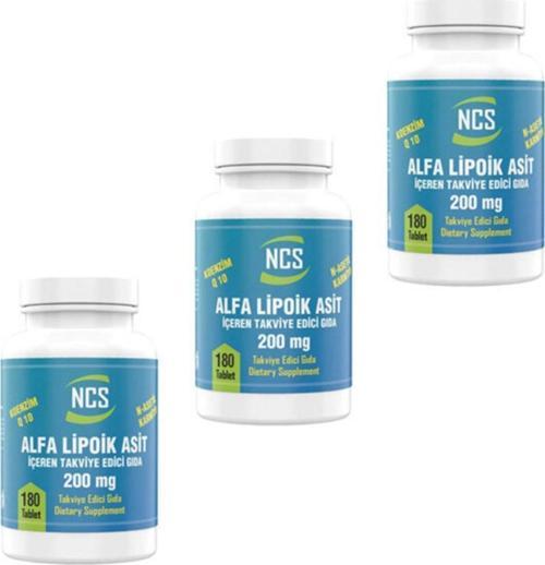 L-Carnitine Alpha Lipoic Acid Koenzim Q10 180 Tablet 3 Kutu