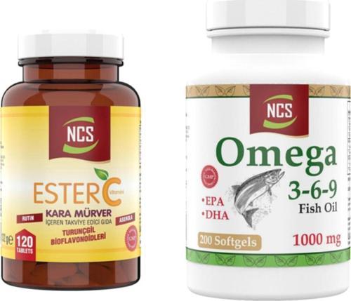 Ester C Vitamini 1000 Mg 120 Tablet-  Omega 3 6 9 1000 Mg 200 Capsül