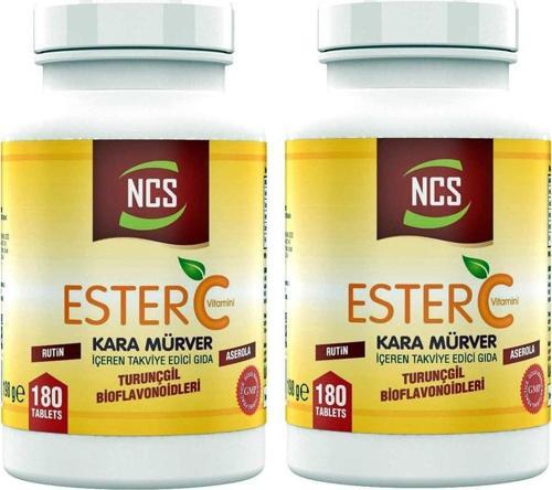 Ester C Vitamini 1000 Mg 2 Kutu 360 Tablet Kara Mürver Turunçgil Bioflavonidleri
