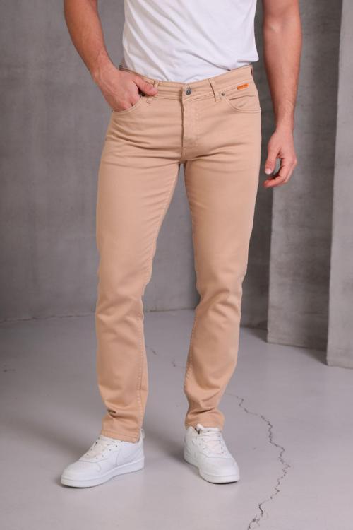 Erkek Camel Slim Fit Pantolon