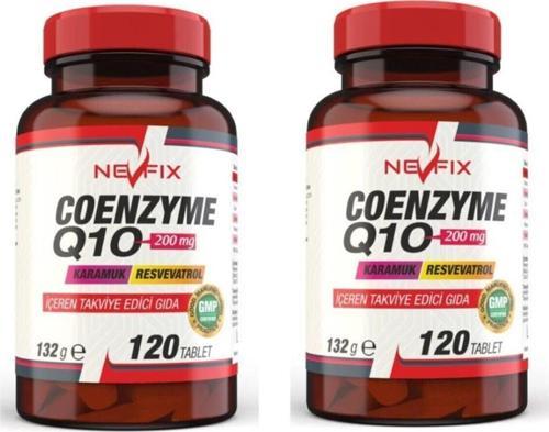 Coenzyme Q10 200 Mg Koenzim Q10 120 Tablet X 2 Kutu 240 Tablet