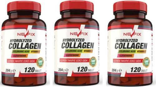 Collagen ( Kolajen) Hyaluronic Acid 120 Tablet X 3 Kutu 360 Tablet
