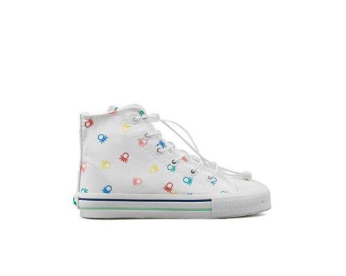 Benetton Bn 30183 19 Beyaz Çocuk Günlük Ayakkabı BN-30183-19-BEYAZ Beyaz