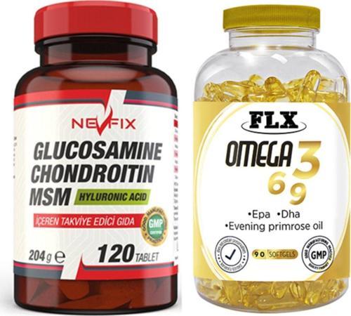 Glucosamine Msm 120 Tablet & Flx Omega 3-6-9 90 Tablet