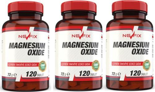 Magnesium Oxide Magnezyum 250 Mg 120 Tablet X 3 Kutu