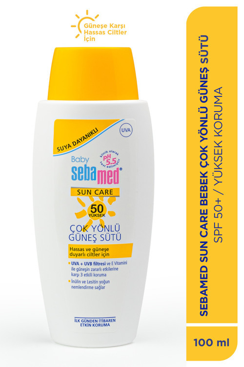 Baby Spf 50 Uva - Uvb Filtresi Ve E Vitamini Etkili Çok Yönlü Koruyucu Çocuk Güneş Sütü 100 Ml