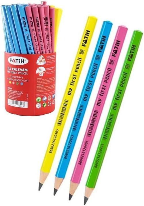 BAŞLANGIÇ KALEMİ JUMBO ÜÇGEN RENKLİ GÖVDE 72'Lİ