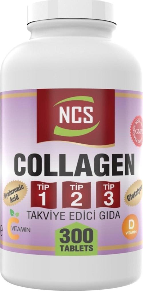 Ncs 300 Tablet Kollajen 1000 Mg Collagen Tip 1-2-3 Glutatyon Dvit
