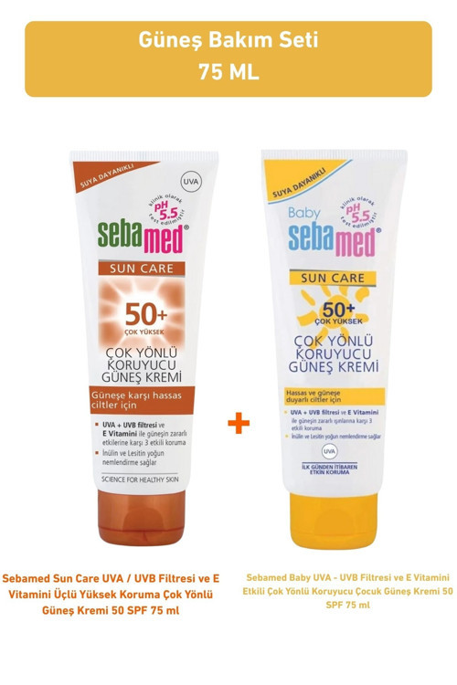 50 Spf 75 Ml Güneş Kremi + Baby 50 Spf 75 Ml Güneş Kremi