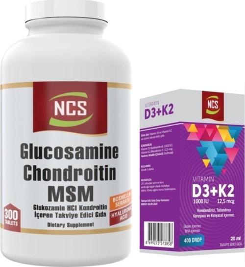 Glucosamine Chondroitin Msm Boswellia 300 Tablet Vitamin D3 K2 20 Ml