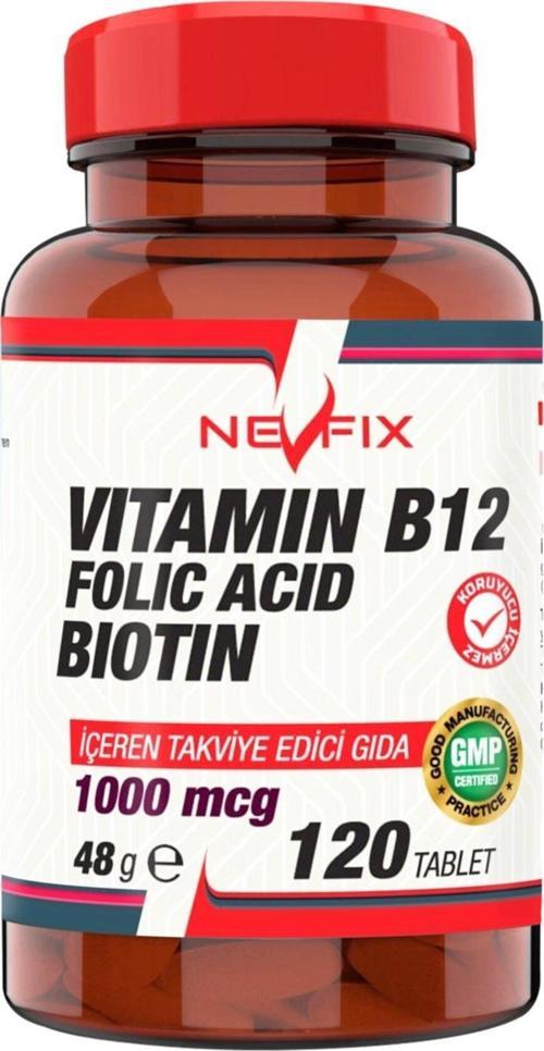 Vitamin B12 Siyanokobalamin 1000 Mcg 120 Tablet