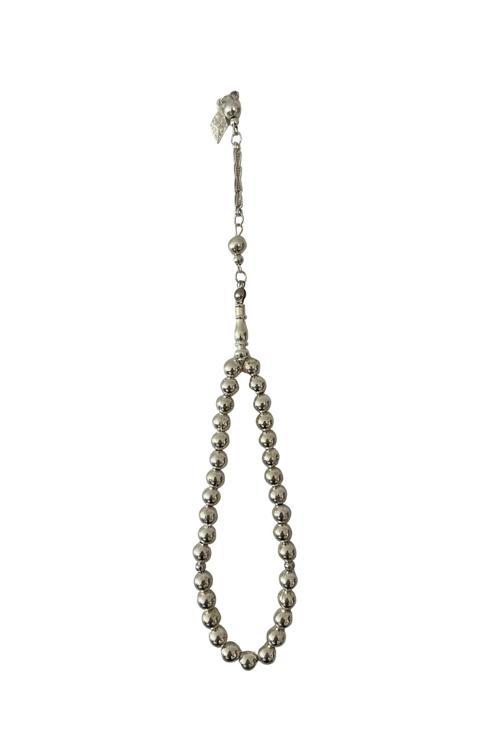 Gümüş Renk Metal Tesbih – Erkek Tesbih – Şık Ve Dayanıklı Model – Erkek Aksesuar