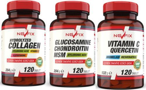 Vitamin C Quercetın Ve Collagen Hyaluronic Acid 120 Ve Glucosamine Chondroıtın Msm