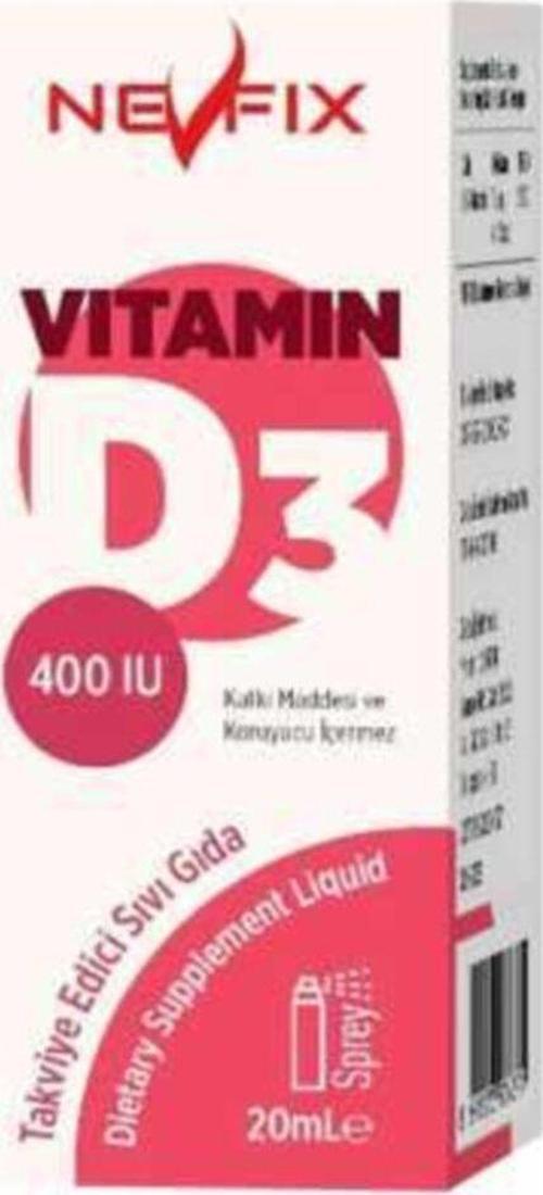 Vitamin D3 400 Iu Sprey 20 Ml