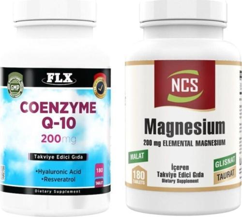 Magnesium (Magnezyum) 180 Tablet Flx Coenzyme Q-10 200 Mg 180 Tablet