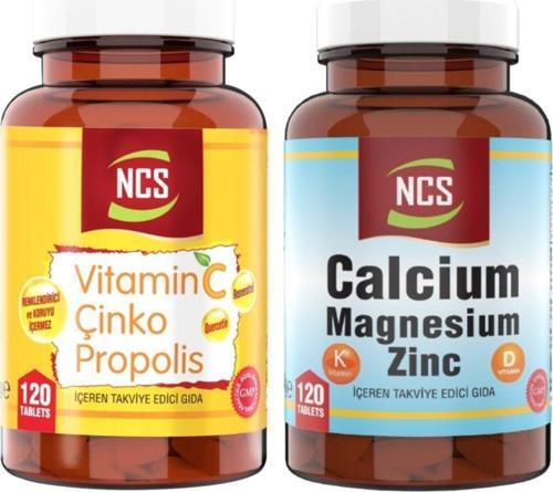 Vitamin C Çinko Propolis 120 Tablet Kalsiyum 120 Tablet Çinko