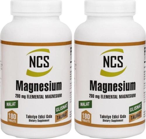 Magnesium (Magnezyum) Malat Glisinat Taurat 180 Tablet X 2 Kutu