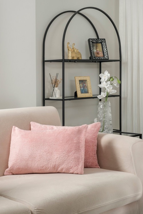 Çift Tarafı Wellsoft Kumaş 2'Li 35X55 Cm Hediyelik Dekoratif Pelüş Kırlent Kılıfı Yastık Kılıfı