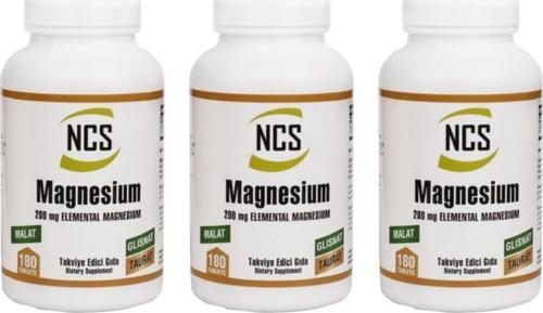 Magnesium 3 Kutu 540 Tablet Malat Glisinat Taurat