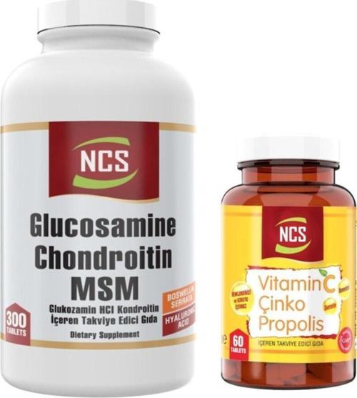 Vitamin C Çinko Propolis 60 Tablet+ Glucosamine Msm 300 Tablet