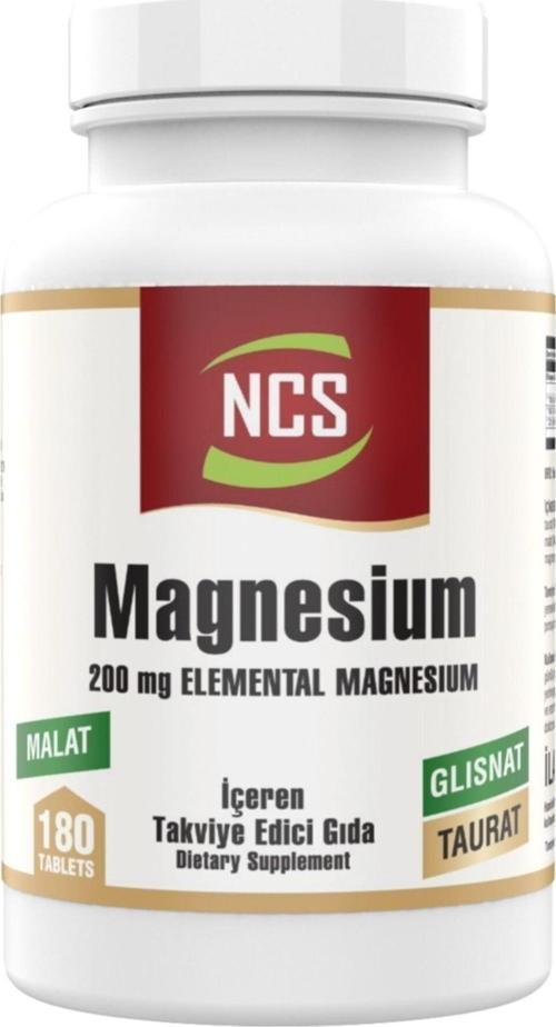 Magnesium Bisglisinat Malat Taurat 180 Tablet Magnezyum Element Formül