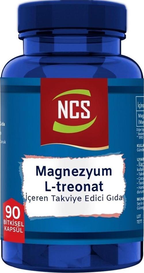 Magnesium L-Threonate Magnezyum L-Treonat 2000 Mg 90 Kapsül Vegan Formül