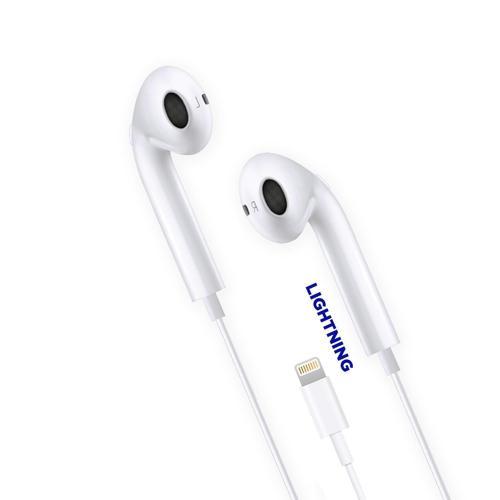 PBS226 Lightning Kablolu Kulak İçi Kulaklık Beyaz