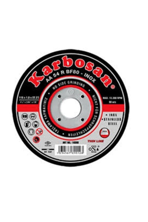 Metal Kesici Taş 115X1 Inox Kesme Taşı 3 Adet