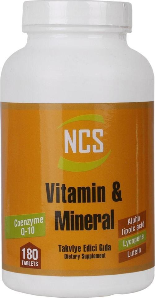 Vitamin Mineral Multivitamin 180 Tablet Koenzim Destekli