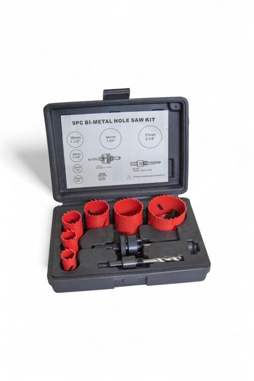 Alfa Hirdavat 9Pcs Bi-Metal Panç Takımı 19-57 Mm