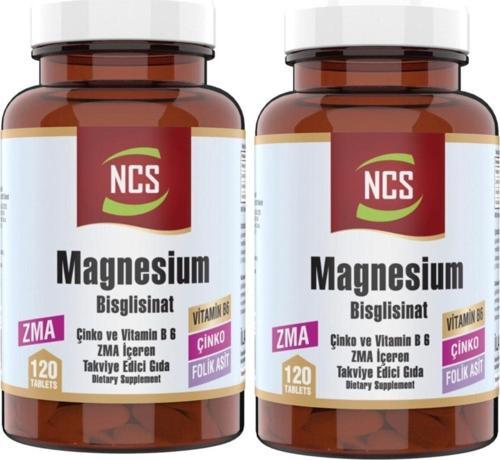Zma 120 Tablet Çinko Folic Acid Vitamin B 6 Magnezyum Bisglisinat 2 Adet