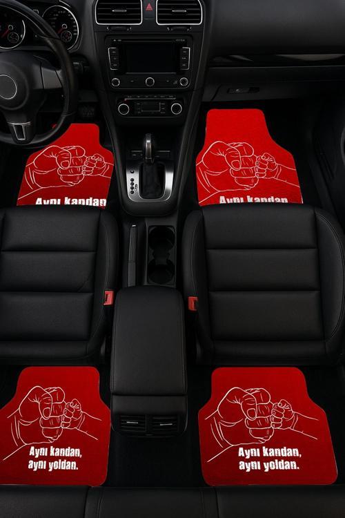 SonicTouch Universal Oto Araba Paspası Takımı Dijital Baskılı Her Araca Uyumlu Yıkanabilir 22OPD2511