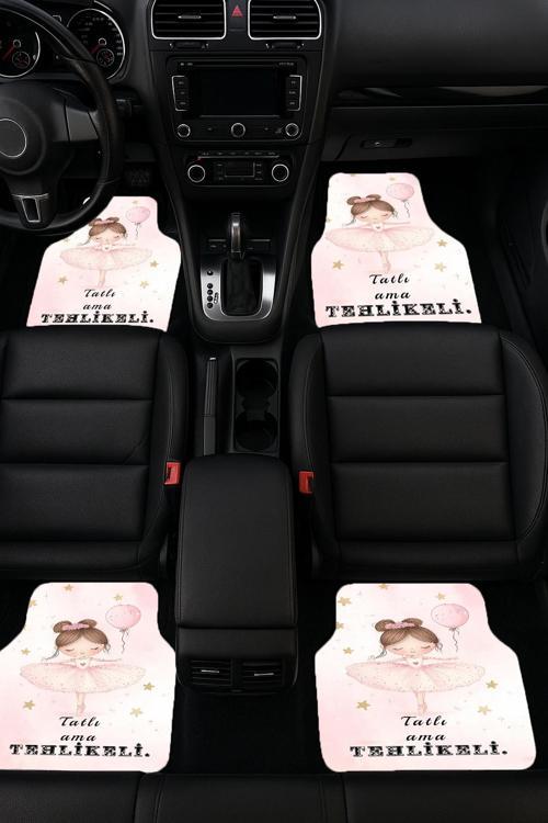 SonicTouch Universal Oto Araba Paspası Takımı Dijital Baskılı Her Araca Uyumlu Yıkanabilir 22OPD2511