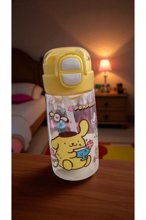 Pompompurın İpsiz Çanta Yanı Matara Suluk