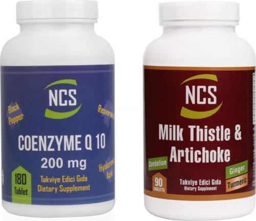 Milk Thistle Artichoke 90 Tablet Koenzim Q10 200 Mg 180 Tablet