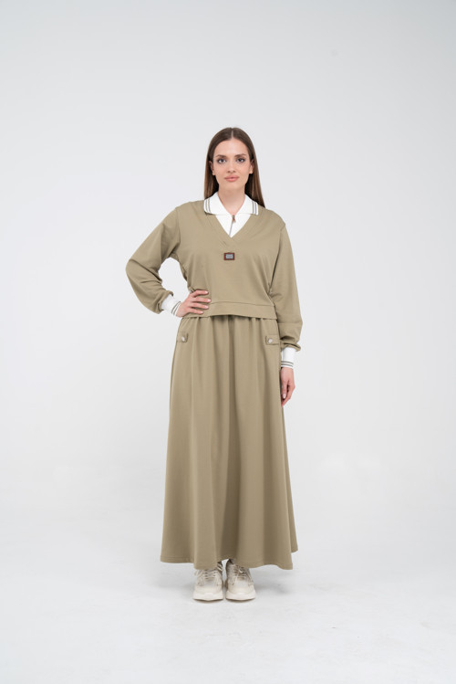 Spor Etekli Oversize İkili Kadın Takım 1750