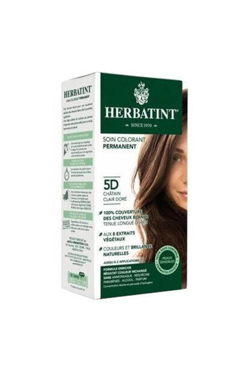 Bitkisel Özlü Kalıcı Saç Boyası | Açık Altın Kestane (Chatain Clair Dore 5D) 170 ml