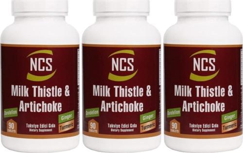 Milk Thistle Artichoke Deve Dikeni Enginar 3 Kutu 270 Tablet